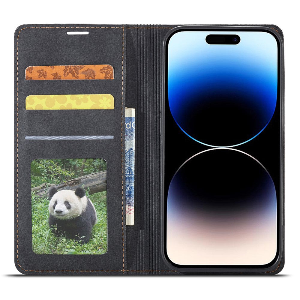 FORWENW Anti-drop Phone Case for iPhone 14 Pro Max , Skin-touch Phone Cover Stand Fantasy Series Leather Wallet Case