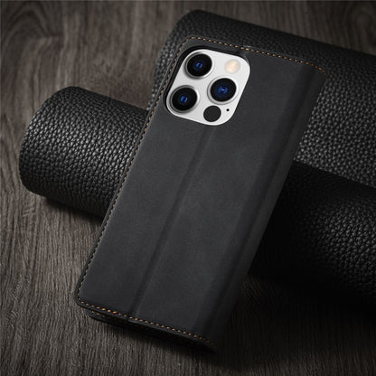 FORWENW Anti-drop Phone Case for iPhone 14 Pro Max , Skin-touch Phone Cover Stand Fantasy Series Leather Wallet Case