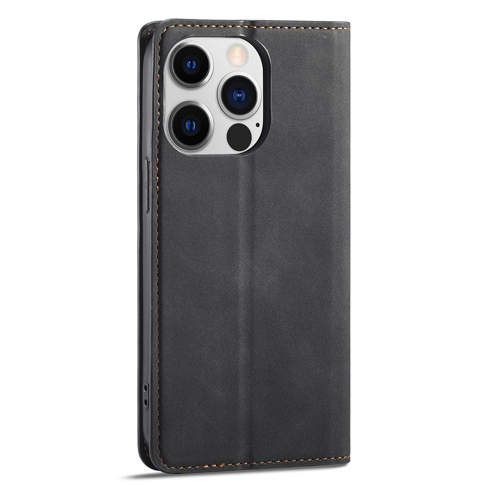 FORWENW Anti-drop Phone Case for iPhone 14 Pro Max , Skin-touch Phone Cover Stand Fantasy Series Leather Wallet Case