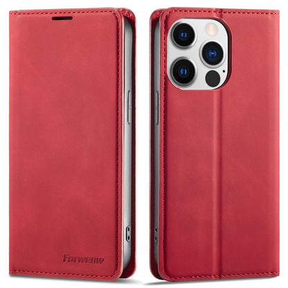 FORWENW Anti-drop Phone Case for iPhone 14 Pro Max , Skin-touch Phone Cover Stand Fantasy Series Leather Wallet Case