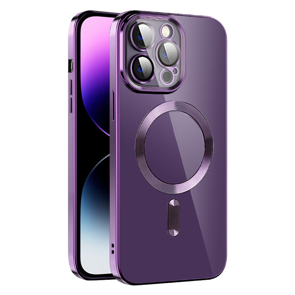 Phone Case For iPhone 14 Pro Max Compatible with MagSafe CD Texture TPU + PC Phone Cover