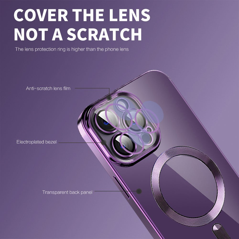Phone Case For iPhone 14 Pro Max Compatible with MagSafe CD Texture TPU + PC Phone Cover
