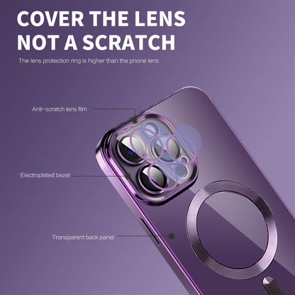 Phone Case For iPhone 14 Pro Max Compatible with MagSafe CD Texture TPU + PC Phone Cover