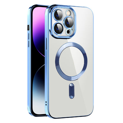 Phone Case For iPhone 14 Pro Max Compatible with MagSafe CD Texture TPU + PC Phone Cover