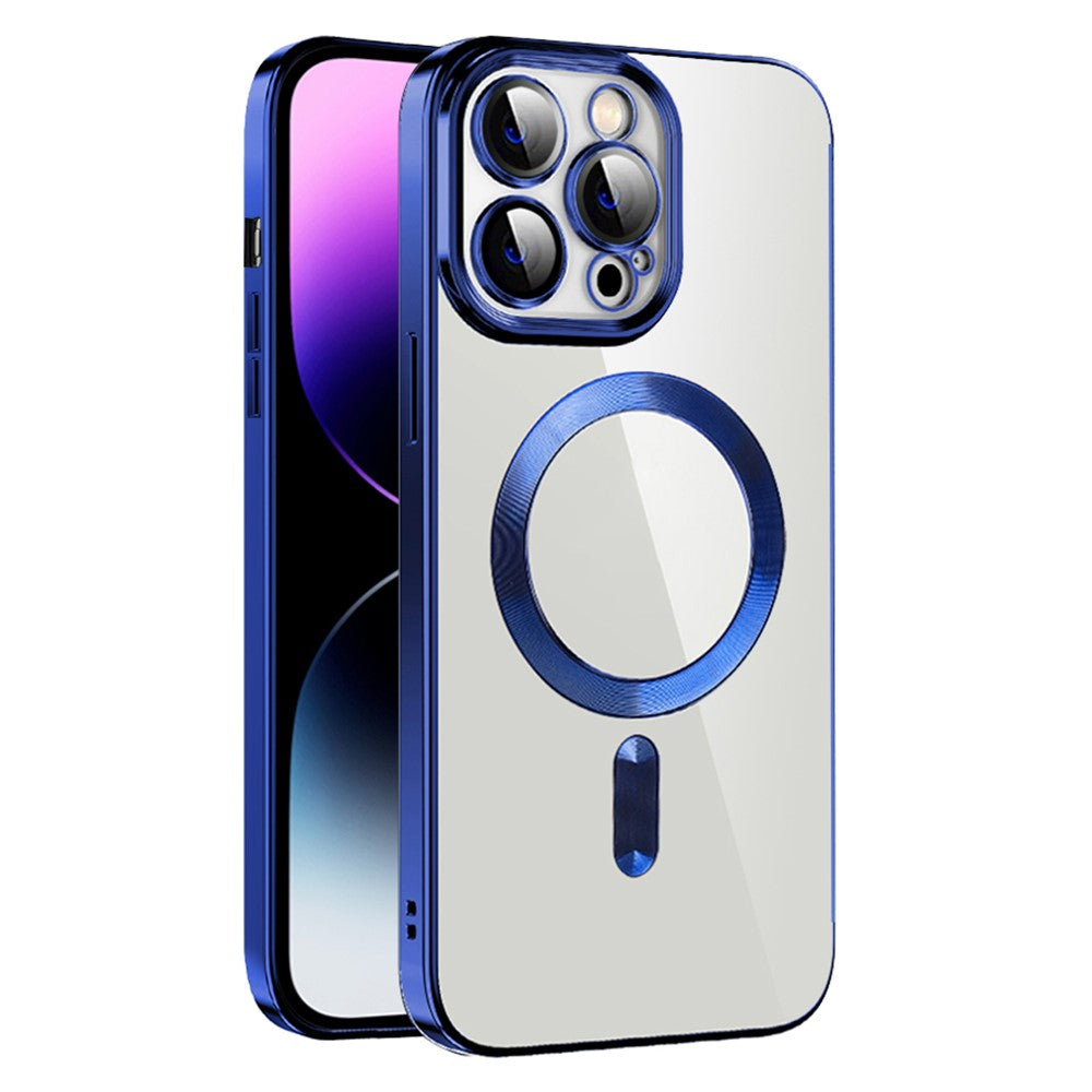 Phone Case For iPhone 14 Pro Max Compatible with MagSafe CD Texture TPU + PC Phone Cover