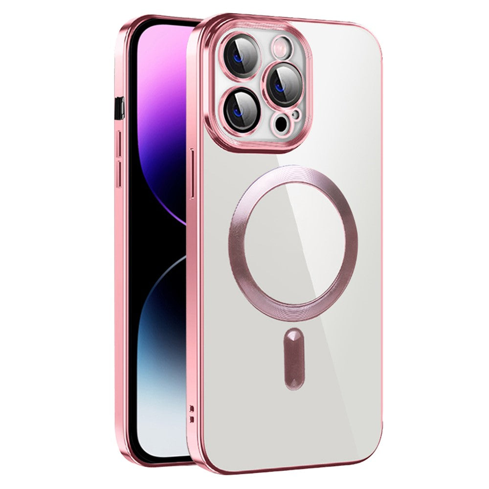 Phone Case For iPhone 14 Pro Max Compatible with MagSafe CD Texture TPU + PC Phone Cover