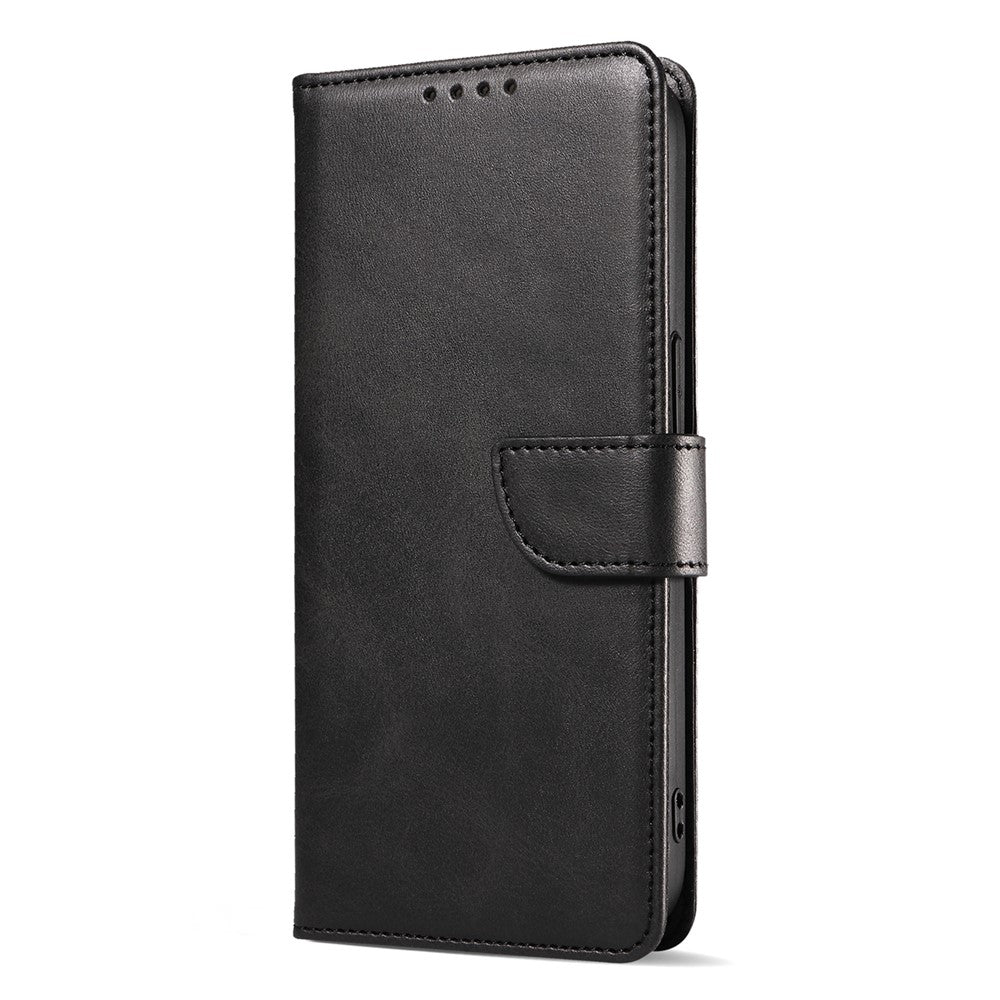 For iPhone 14 Plus Stand Leather Phone Cover Square Clasp Smartphone Case with Wallet