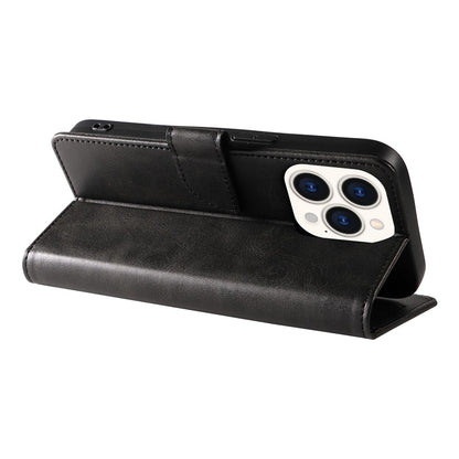 Cell Phone Cover For iPhone 14 Pro Max , Square Clasp Anti-shock Flip Leather Wallet Case with Stand