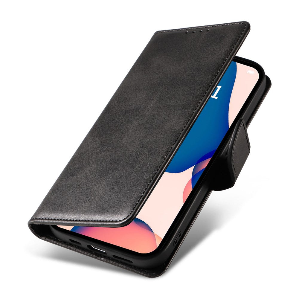 Cell Phone Cover For iPhone 14 Pro Max , Square Clasp Anti-shock Flip Leather Wallet Case with Stand