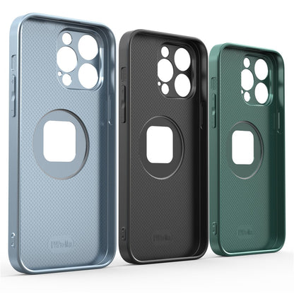 R-JUST SJ55 For iPhone 14 Pro Max Hollow Magnetic Phone Case TPU+PC+Metal Drop-proof Back Cover Compatible with MagSafe