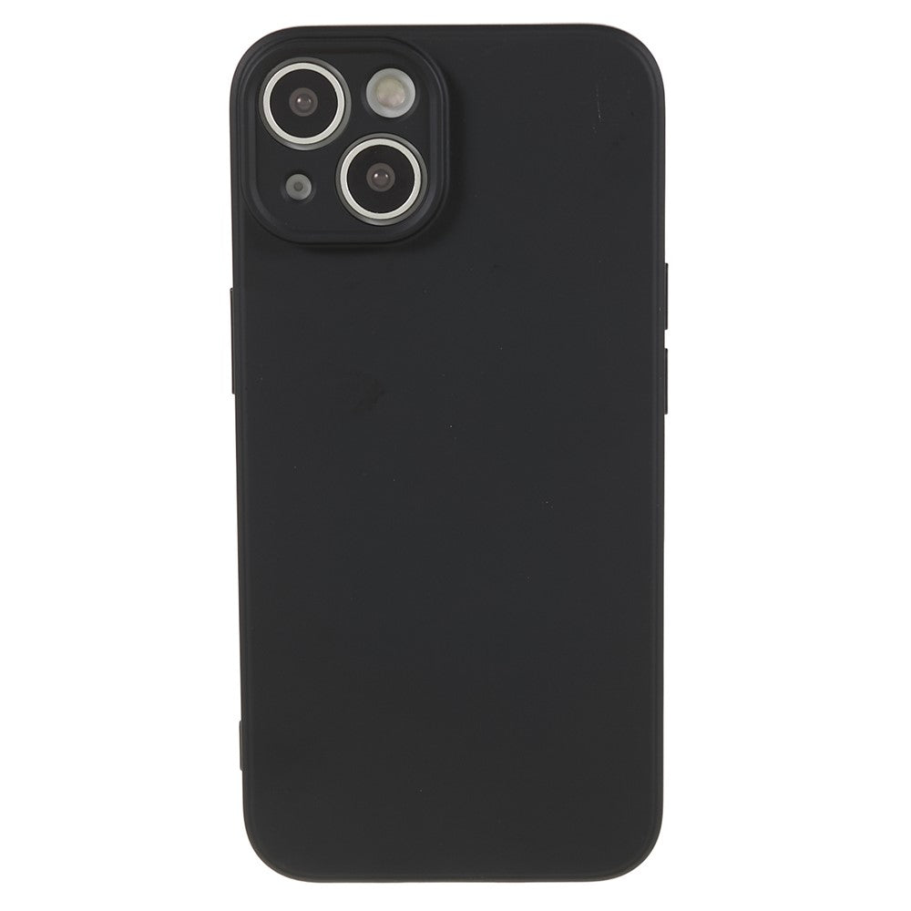 For iPhone 14 Fiber Lining Soft TPU Phone Case Rubberized Texture Protective Cover