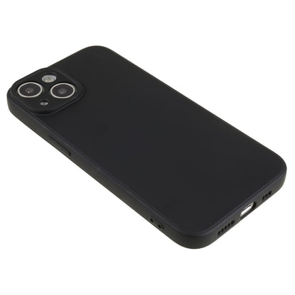 For iPhone 14 Fiber Lining Soft TPU Phone Case Rubberized Texture Protective Cover