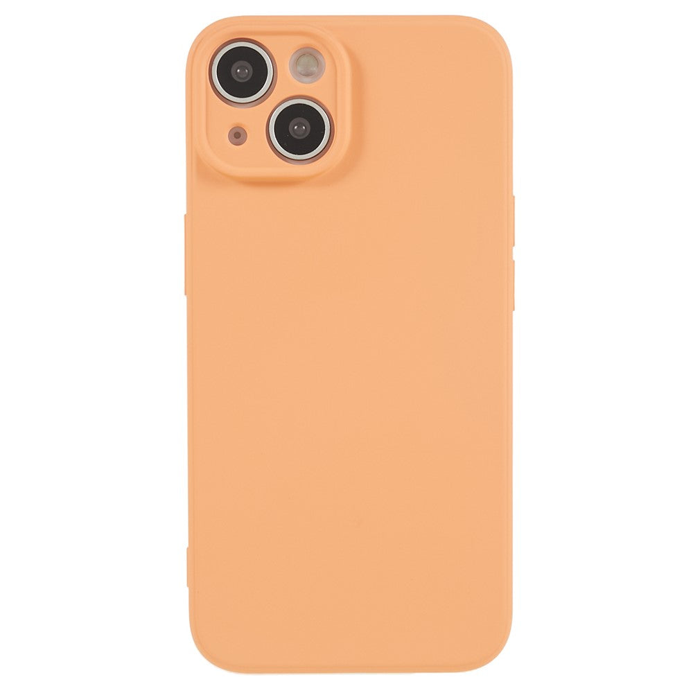 For iPhone 14 Plus Rubberized Anti-Slip Grip Phone Case Soft TPU Fiber Lining Inside Phone Cover