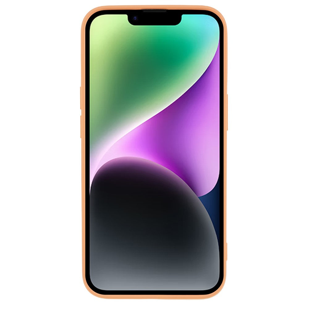 For iPhone 14 Plus Rubberized Anti-Slip Grip Phone Case Soft TPU Fiber Lining Inside Phone Cover