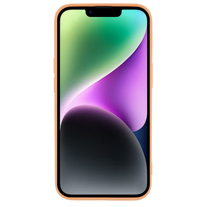 For iPhone 14 Plus Rubberized Anti-Slip Grip Phone Case Soft TPU Fiber Lining Inside Phone Cover