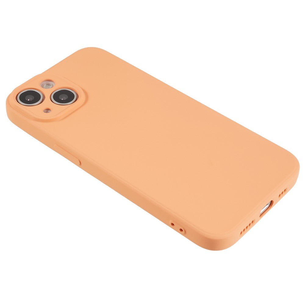 For iPhone 14 Plus Rubberized Anti-Slip Grip Phone Case Soft TPU Fiber Lining Inside Phone Cover