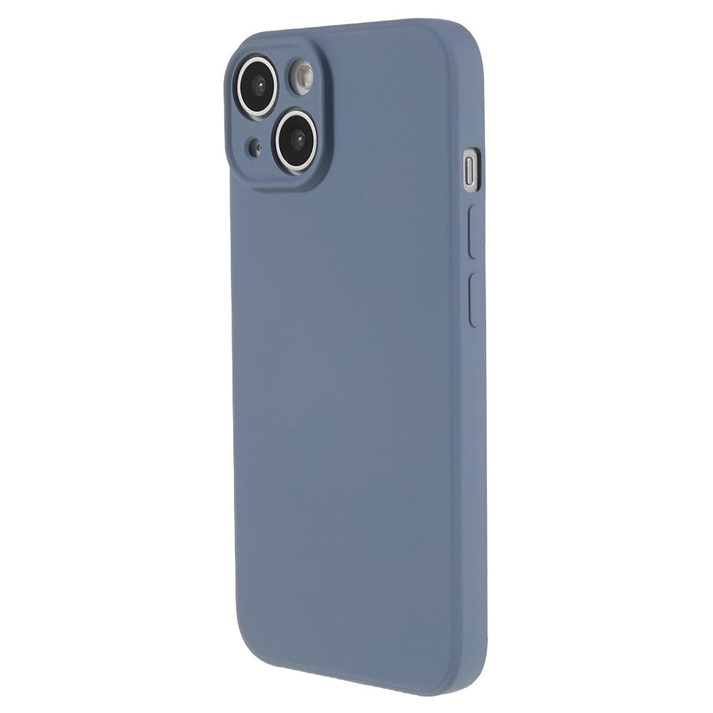 For iPhone 14 Plus Rubberized Anti-Slip Grip Phone Case Soft TPU Fiber Lining Inside Phone Cover