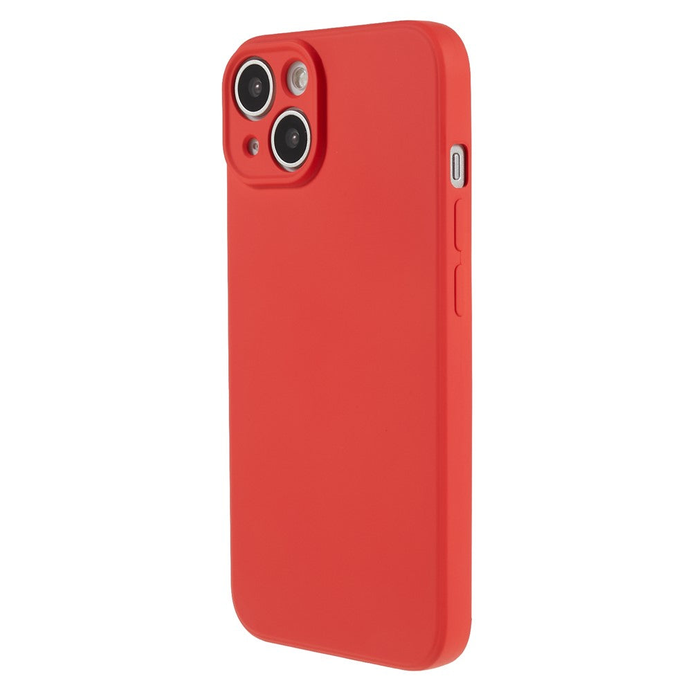 For iPhone 14 Plus Rubberized Anti-Slip Grip Phone Case Soft TPU Fiber Lining Inside Phone Cover