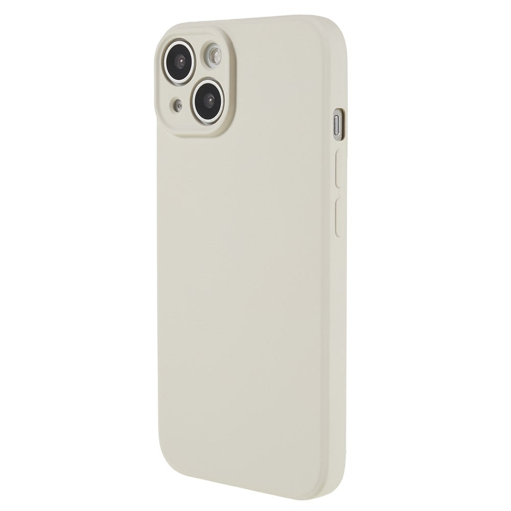 For iPhone 14 Plus Rubberized Anti-Slip Grip Phone Case Soft TPU Fiber Lining Inside Phone Cover