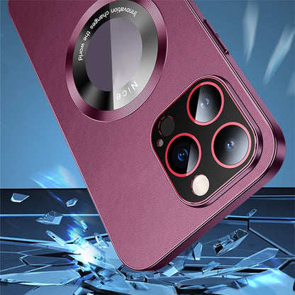 RH05 Shockproof Cover for iPhone 14 Pro Max Magnetic Case Soft TPU PC PU Leather Coated Phone Shell