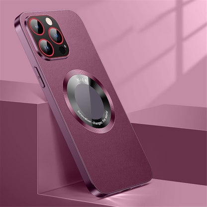 RH05 Shockproof Cover for iPhone 14 Pro Max Magnetic Case Soft TPU PC PU Leather Coated Phone Shell