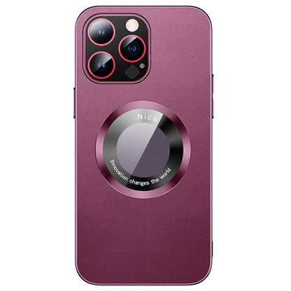 RH05 Shockproof Cover for iPhone 14 Pro Max Magnetic Case Soft TPU PC PU Leather Coated Phone Shell