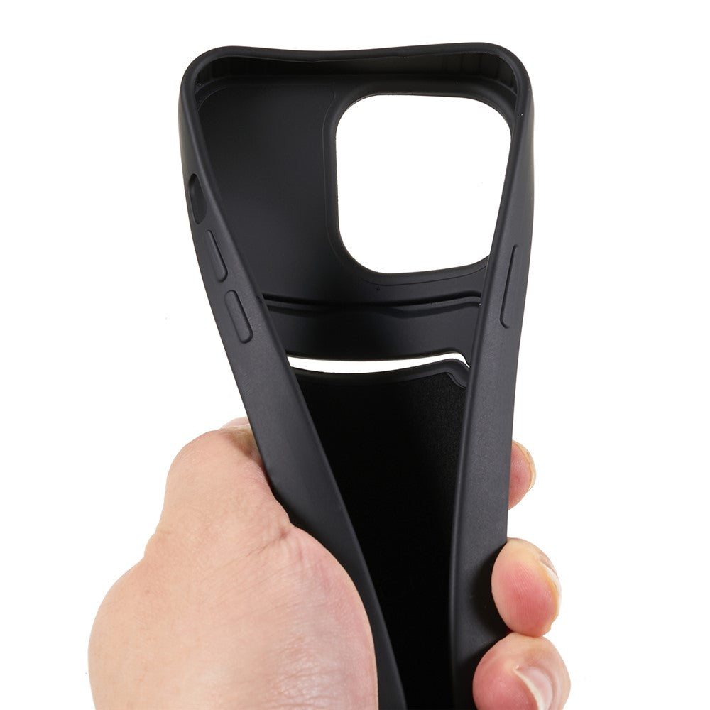 Shockproof Case for iPhone 14 Pro Max Liquid Silicone Cover Anti-Drop Phone Case with Card Slot, Strap