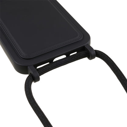 Shockproof Case for iPhone 14 Pro Max Liquid Silicone Cover Anti-Drop Phone Case with Card Slot, Strap