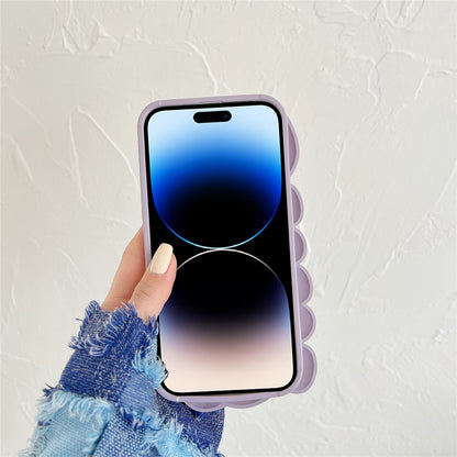 For iPhone 14 Pro Max Seashell Shape Phone Case Glossy Surface Soft TPU Phone Protective Cover