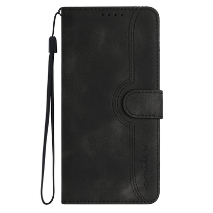 YX003 For iPhone 14 Pro Max Imprinted Smile Pattern Phone Case PU Leather Wallet Stand Cover