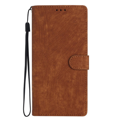 Wallet Shell for iPhone 14 Pro Max Solid Color Skin-touch PU Leather Anti-drop Stand Phone Case