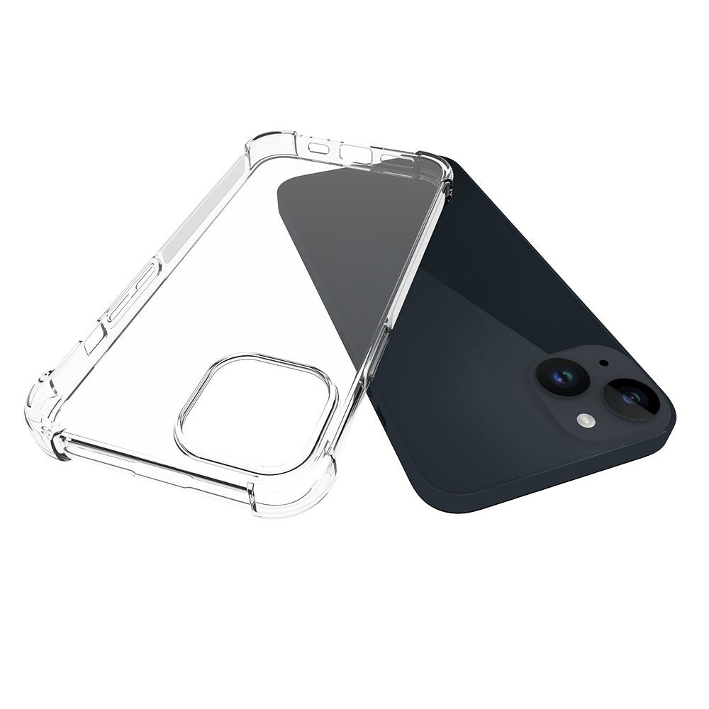 Anti-Slip Phone Case for iPhone 15 Plus , Four Corner Airbag Shock-Absorbed Corner Flexible TPU Phone Cover