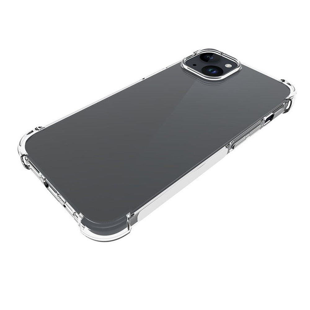 Anti-Slip Phone Case for iPhone 15 Plus , Four Corner Airbag Shock-Absorbed Corner Flexible TPU Phone Cover
