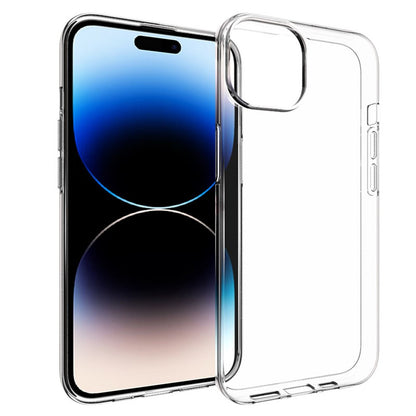 For iPhone 15 Plus Anti-Scratch Cell Phone Case Glossy Waterproof TPU Smartphone Cover Shell