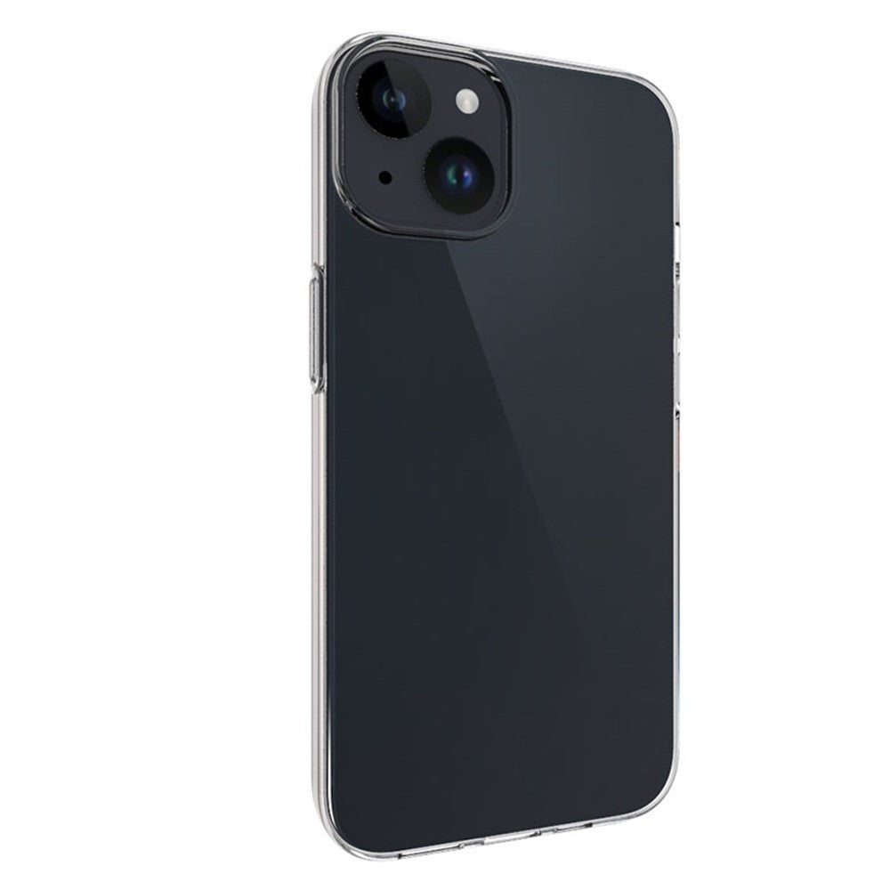 For iPhone 15 Plus Anti-Scratch Cell Phone Case Glossy Waterproof TPU Smartphone Cover Shell