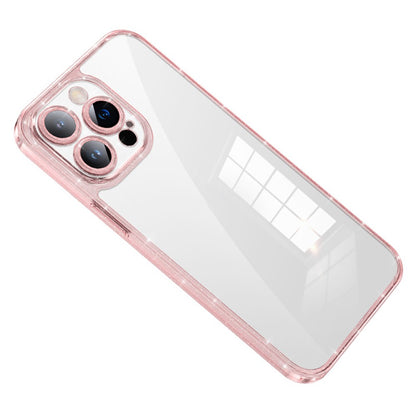SULADA For iPhone 14 Pro Max Glitter Electroplating Phone Case Tempered Glass TPU Cover with Lens Protector
