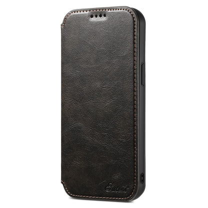 SUTENI J05 For iPhone 14 Pro Max Phone Leather Case Compatible with MagSafe Stand Wallet Cover