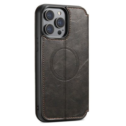 SUTENI J05 For iPhone 14 Pro Max Phone Leather Case Compatible with MagSafe Stand Wallet Cover