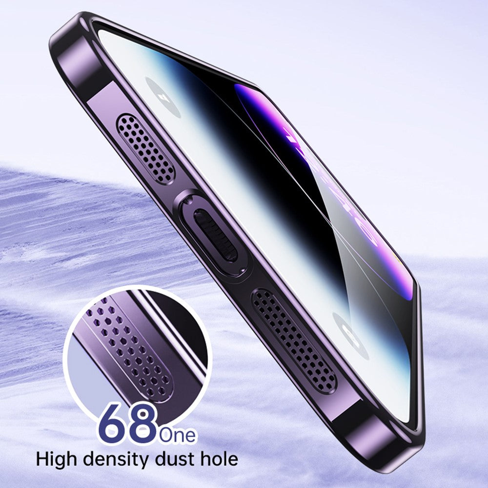 SULADA For iPhone 14 Pro Max Electroplating Phone TPU Case Rhinestone Decor Glitter Phone Cover