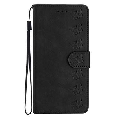 For iPhone 14 Pro Max PU Leather Stand Phone Case Butterfly Imprinted Drop-proof Wallet Cover