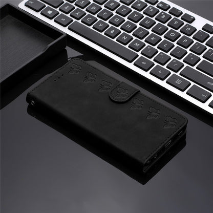 For iPhone 14 Pro Max PU Leather Stand Phone Case Butterfly Imprinted Drop-proof Wallet Cover