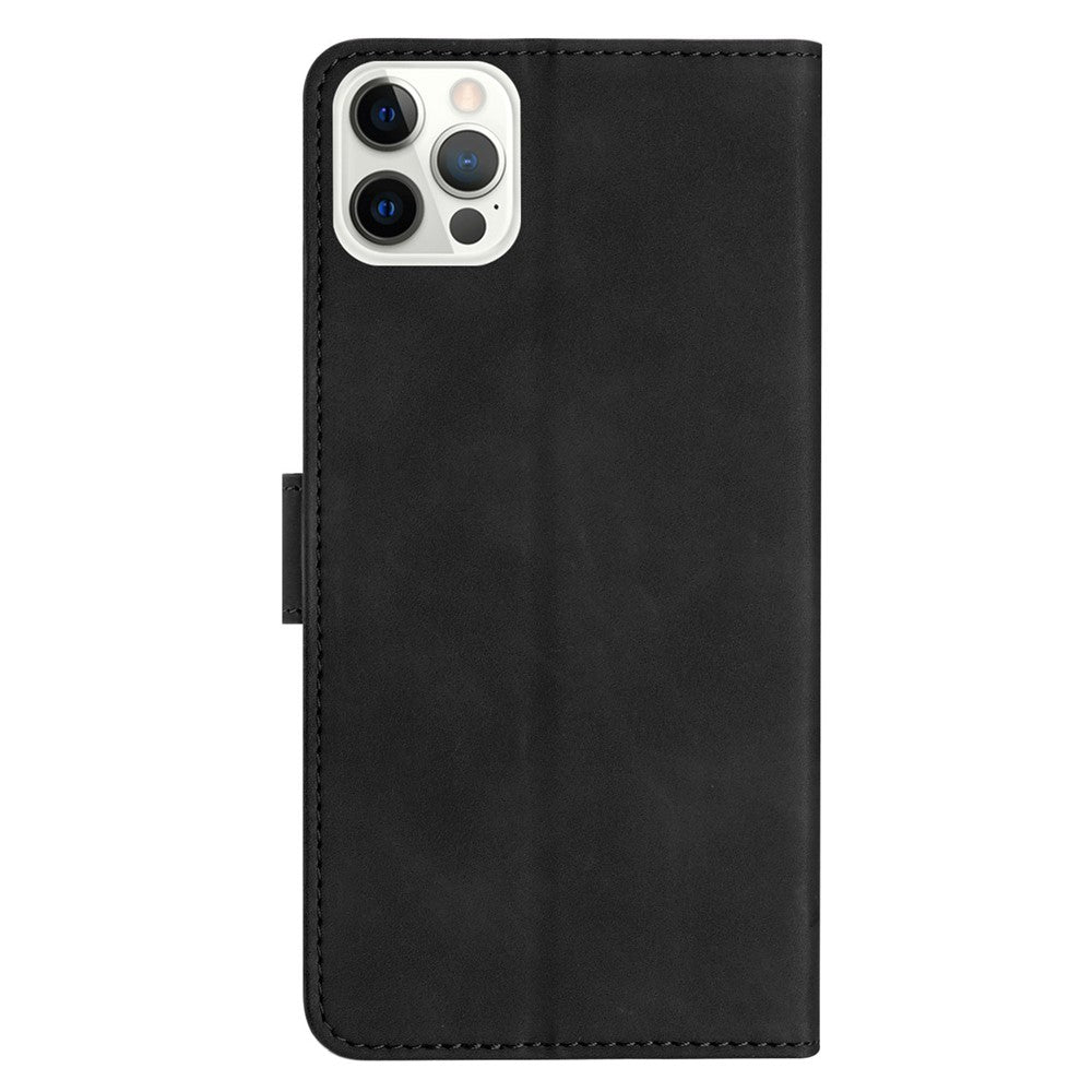 For iPhone 14 Pro Max PU Leather Stand Phone Case Butterfly Imprinted Drop-proof Wallet Cover