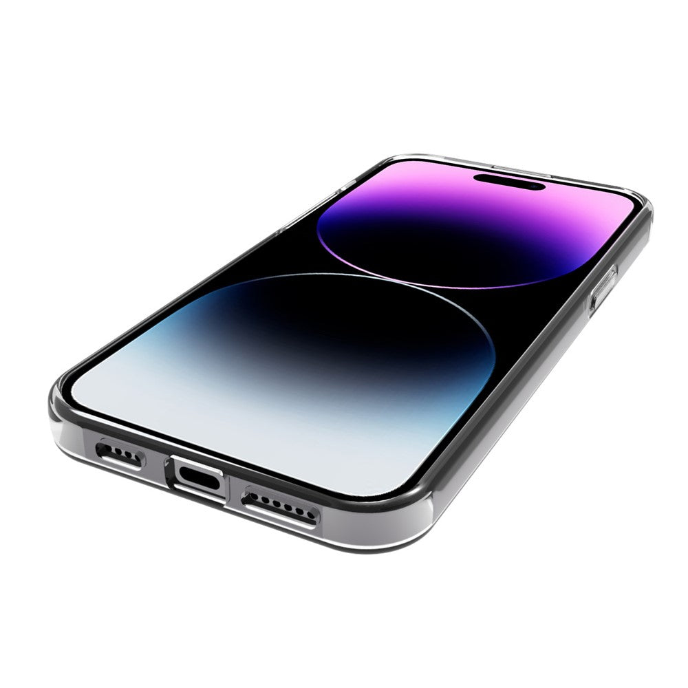 For iPhone 15 Pro Max Watermark-Free TPU Cell Phone Case Glossy Drop Resistant Mobile Phone Cover Shell