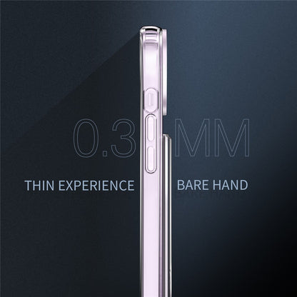 Clear Phone Case for iPhone 14 , Airbag Corner Card Holder TPU + Acrylic Phone Cover