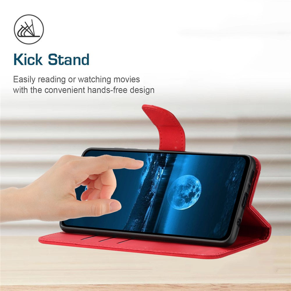 HT05 For iPhone 14 Pro Max Skin-touch Phone Flip Case Magnetic Clasp PU Leather Cover Wallet Shell