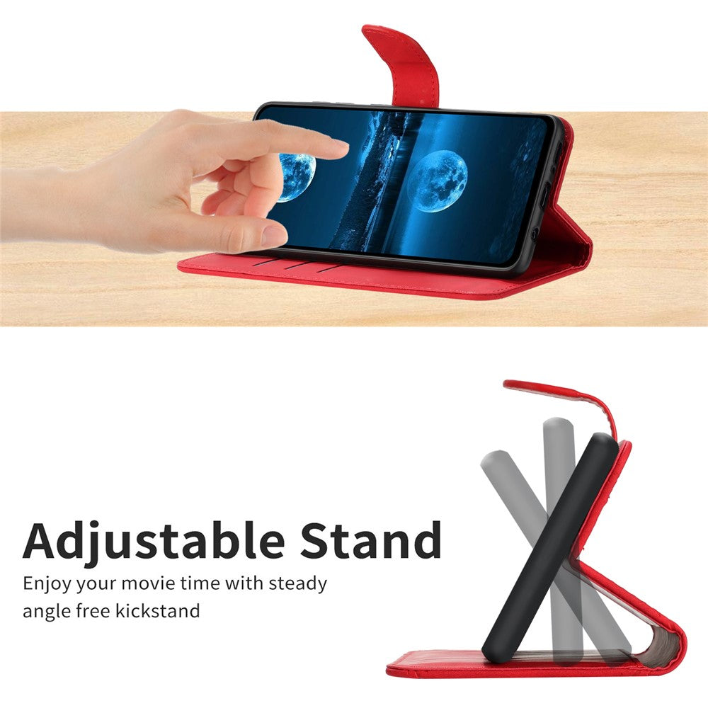HT05 For iPhone 14 Pro Max Skin-touch Phone Flip Case Magnetic Clasp PU Leather Cover Wallet Shell