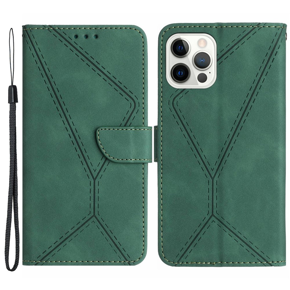 HT05 For iPhone 14 Pro Max Skin-touch Phone Flip Case Magnetic Clasp PU Leather Cover Wallet Shell