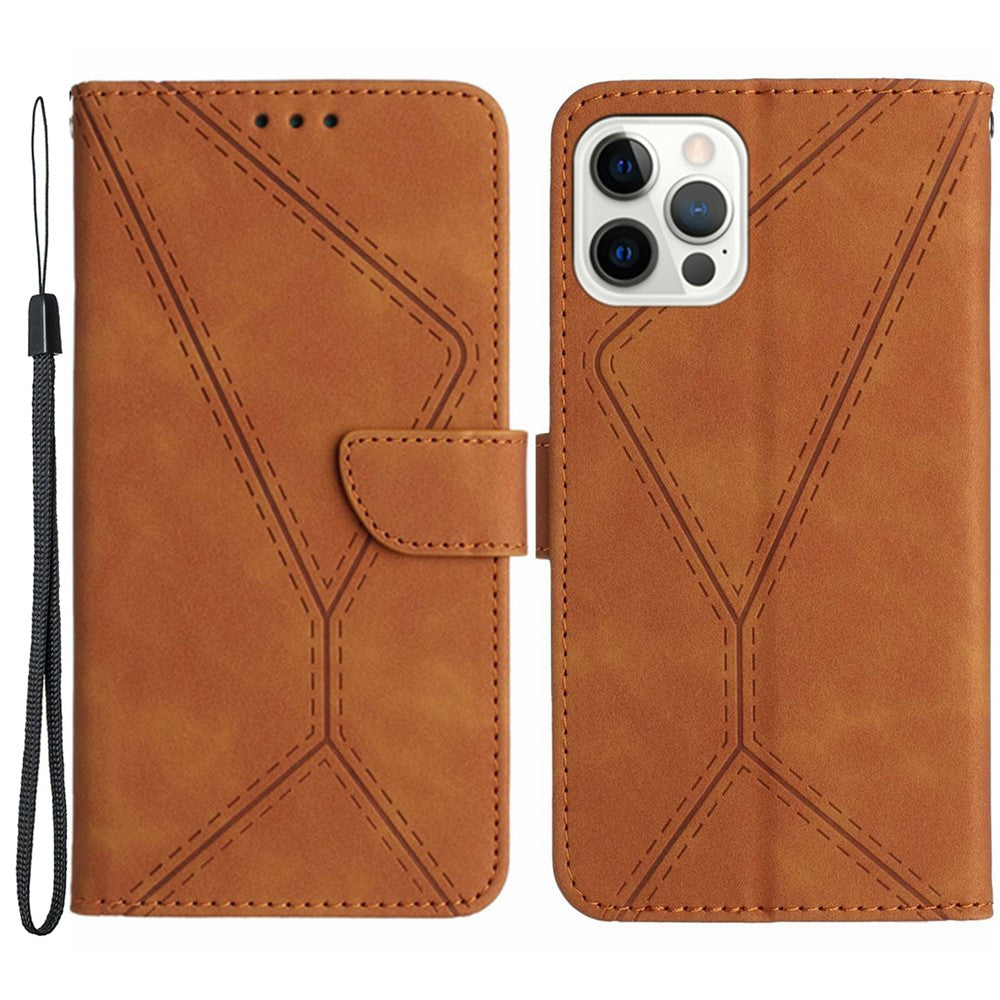 HT05 For iPhone 14 Pro Max Skin-touch Phone Flip Case Magnetic Clasp PU Leather Cover Wallet Shell