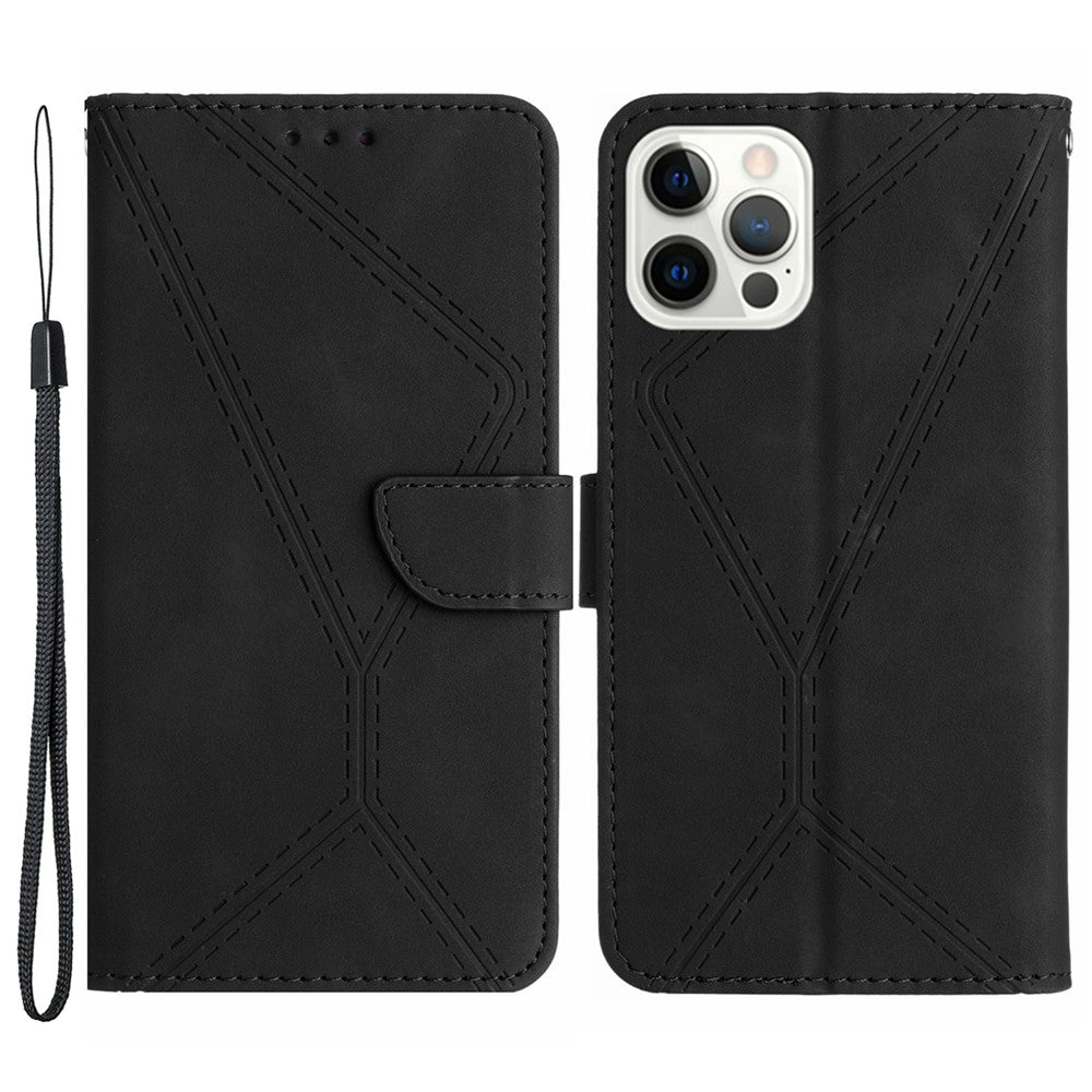 HT05 For iPhone 14 Pro Max Skin-touch Phone Flip Case Magnetic Clasp PU Leather Cover Wallet Shell