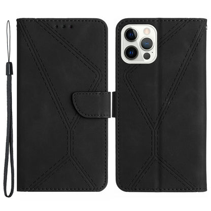 HT05 For iPhone 14 Pro Max Skin-touch Phone Flip Case Magnetic Clasp PU Leather Cover Wallet Shell
